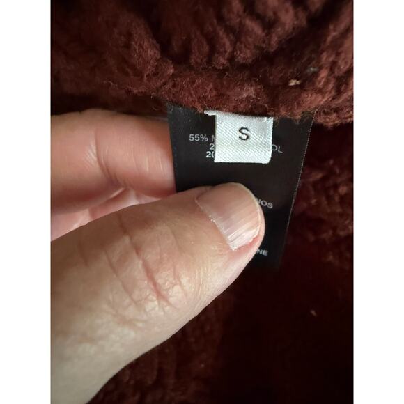 Rebecca Taylor Sweater Small Bauble Turtleneck Cable Knit Merino Wool Blend - Picture 9 of 13